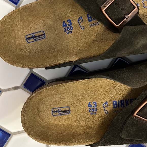 New Birkenstock Arizona Suede Leather Sandals Size 10 main image 9